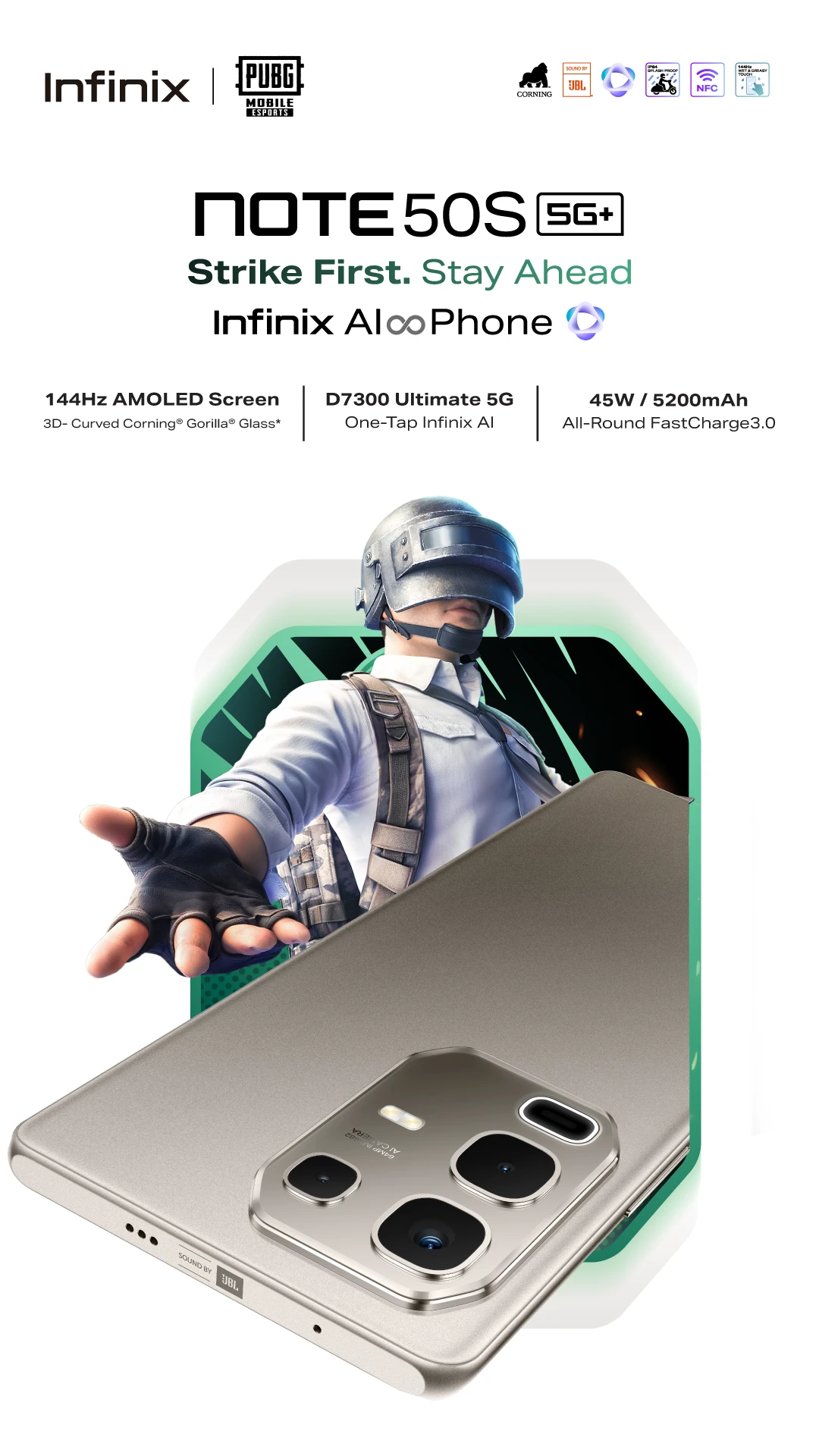 Infinix Note 50s 5G gaming phone - XPRS Egypt